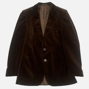 YVES SAINT LAURENT || Men's Brown Vintage Sport Coat Blazer. Sz. 43 L